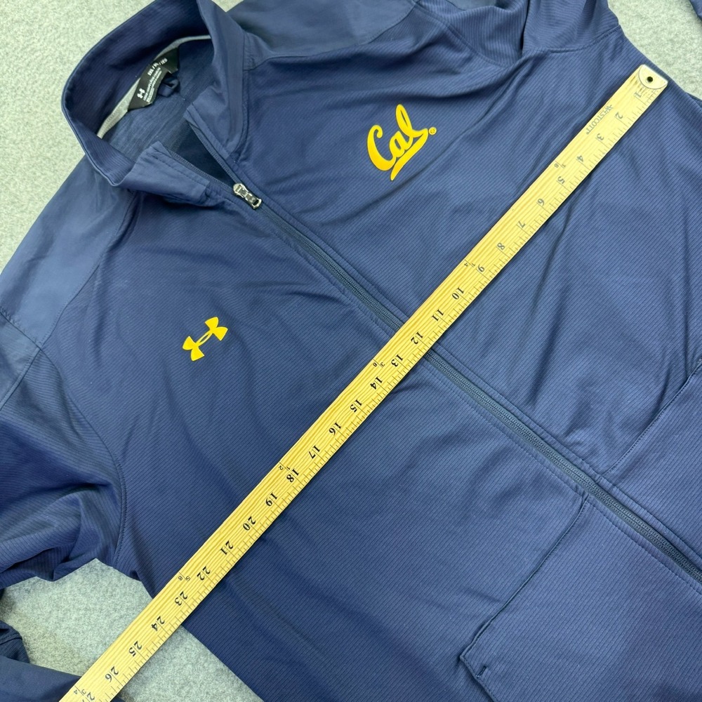 Under Armour Men's Full Zip Jacket Navy Cal Golden Bears Loose Fit XXL 2XL Light - Picture 7 of 9